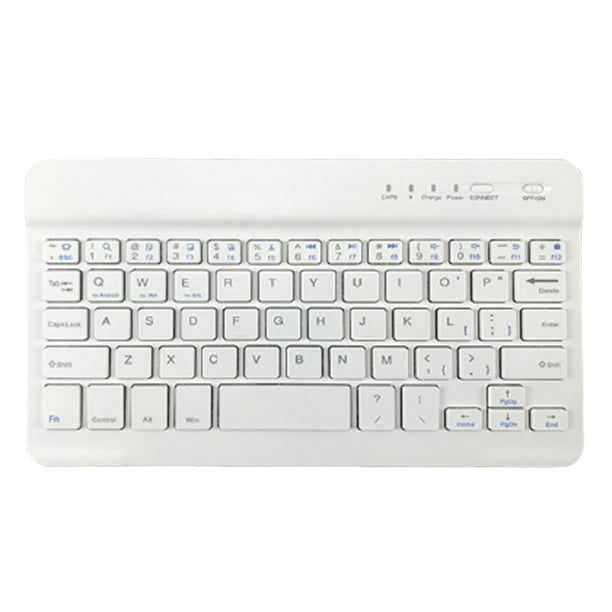 Kesoto Portable Mini Multifunction Wireless Bluetooth Keyboard for Laptop 11.81x6.1x1.37inch White 